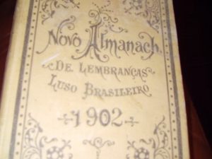 Novo Almanaque de lembranças luso brasileiro de 1901. Thomas ribeiro, Parceria António Maria Pereira.