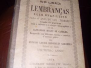 novo almanaque de lembranças luso brasileiro 1872