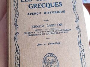 Les monnaies grecques, apercu historique
