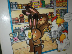 A galinha e o coelho vão de compras Ingrid Bévort e Francine Oomen Livro em Português (Brasil)