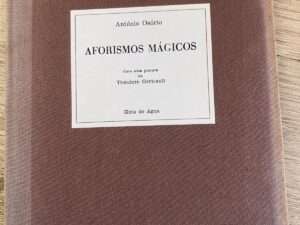 António Osório - Aforismos Mágicos (Poesia, 1.a edição numerada)